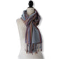 Striped-frame Handwoven Scarf