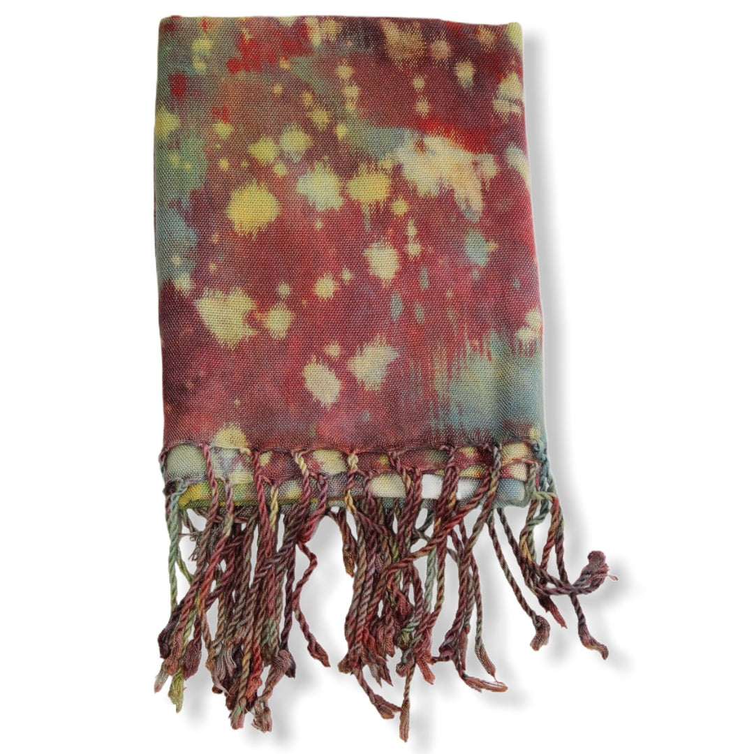 Tie Dye Handwoven Viscose Scarf