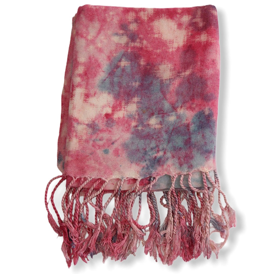 Tie Dye Handwoven Viscose Scarf