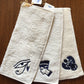 Egyptian Cotton Hand Towel - Scarab
