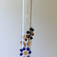 Blown Glass Straw - Transparent with Flowers