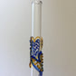 Blown Glass Straw - Transparent with Hearts