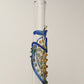 Blown Glass Straw - Transparent with Leaves