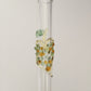 Blown Glass Straw - Transparent with Leaves