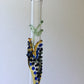 Blown Glass Straw - Transparent with Leaves