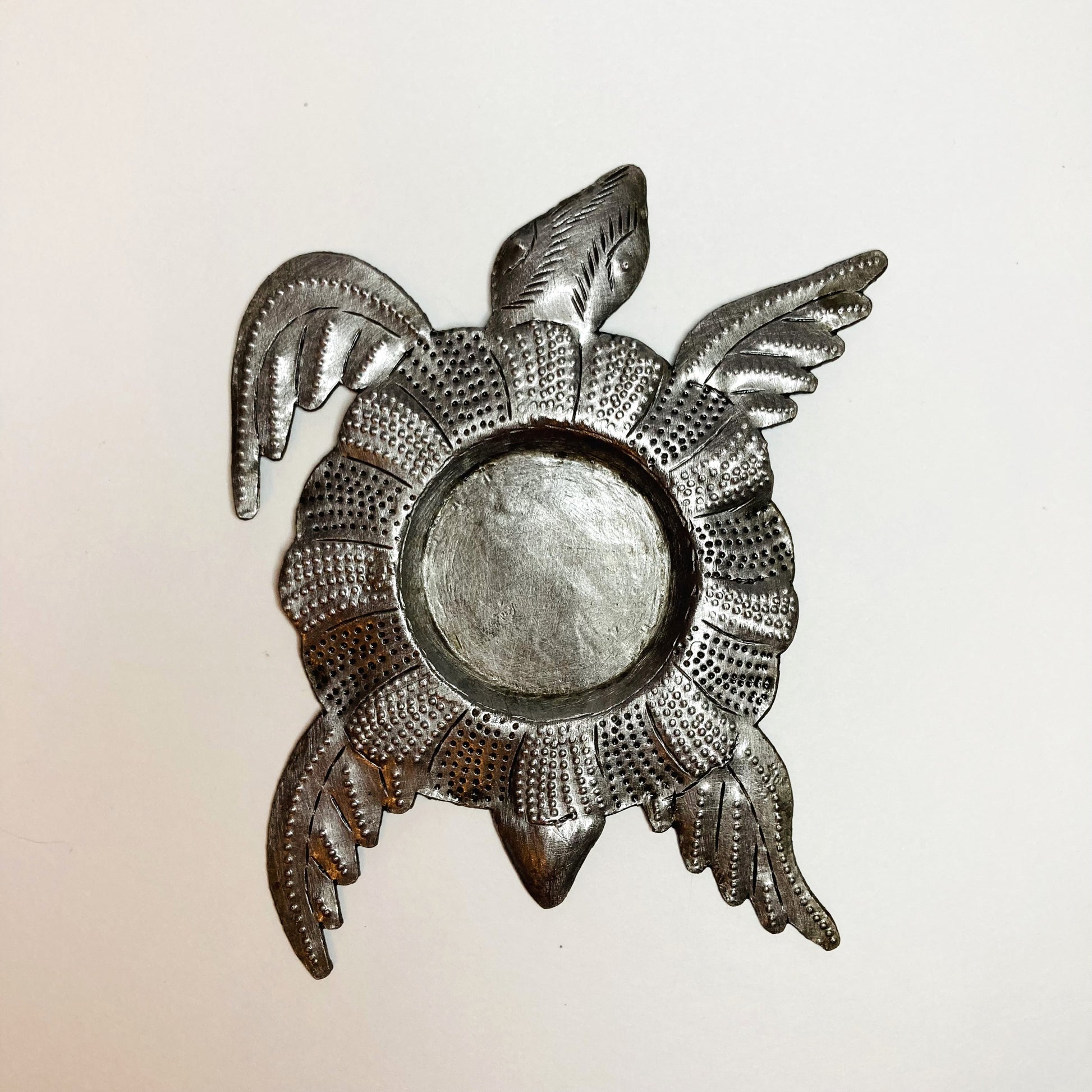 Metal Tealight Plate - Turtle