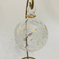 Blown Glass Ornament - Victorian Style Floral Gold