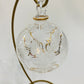 Blown Glass Ornament - Victorian Style Floral Gold