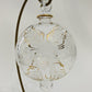 Blown Glass Ornament - Victorian Style Floral Gold