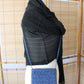 Zahra Handcrafted Moiré Crossbody - Blue